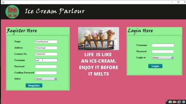 Simple Java project 2021?|Ice cream parlour management using java Netbeans, MySql database смотреть онлайн