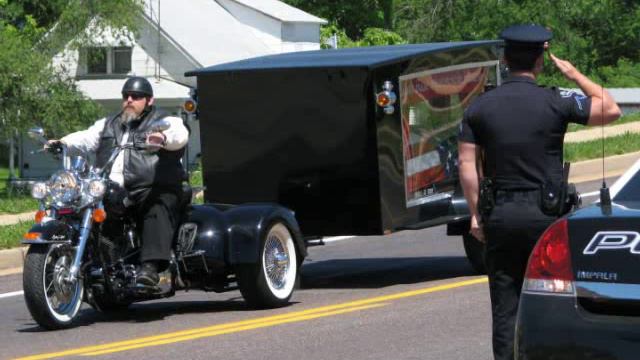 Motorcycle Hearse Service for Spc. Jacob Barton - KIA - Iraq смотреть онлайн
