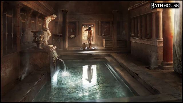 Bathhouse | Calm, Relaxing ASMR Ambience | 1 Hour #DnD #RPG смотреть онлайн