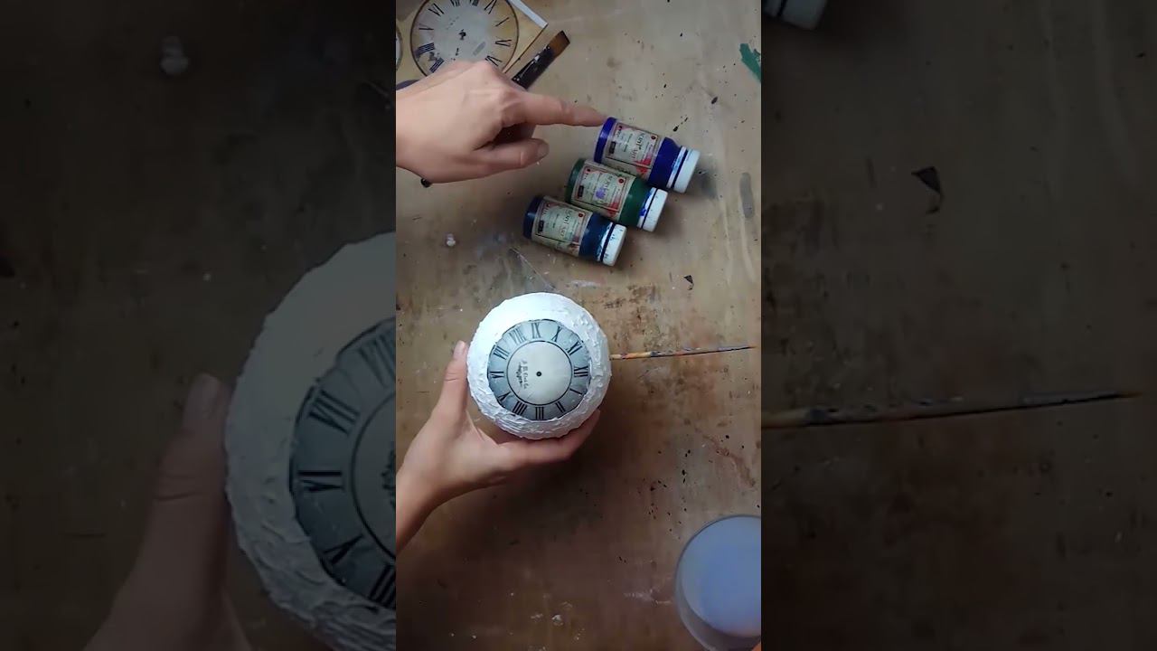 Ёлочный шар из пенопласта своими руками. Мастер-класс Лены Тюленевой❄️ #shorts #новогодниеукрашения смотреть онлайн