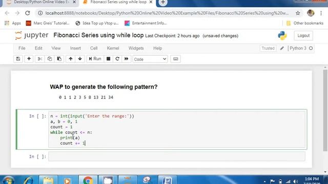 Lecture 13: Loops Part 5- Fibonacci Series in Python (For KVS PGT interview, CBSE & RGPV Syllabus) смотреть онлайн