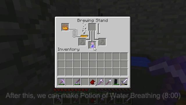 Minecraft: How to Make Potion of Water Breathing (8:00) смотреть онлайн