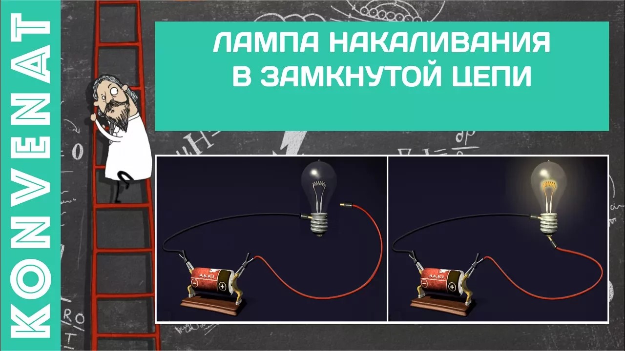 Лампа в замкнутой цепи смотреть онлайн