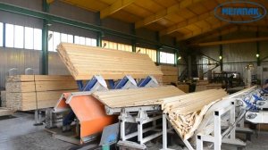 Автоматическая линия по производству вагонки.