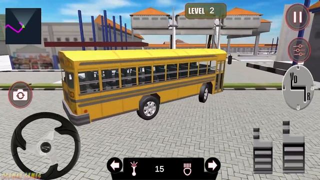 School Bus Simulator Games 3D | Vintage Bus Driving in the City | Simulator Game смотреть онлайн