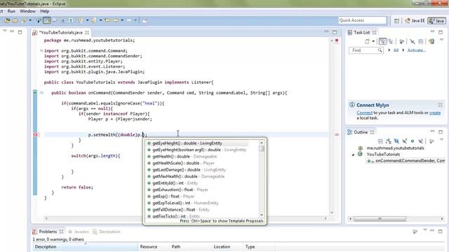 Bukkit Plugin Tutorial Episode 3: Healing Yourself and Others! смотреть онлайн
