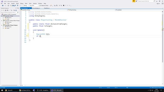 HOW TO MAKE AN FPS GAME IN UNITY FOR FREE - TUTORIAL #09 - RAYCAST + ASSETS смотреть онлайн