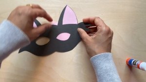 How to make a cat mask with paper | DIY Paper Cat Mask | Cat costume ideas | Animal mask ideas