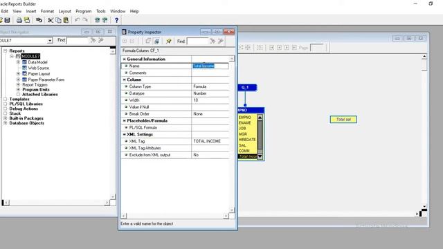 Formula Columns in Report Builder | D2K Forms and Reports Tutorial | أعمدة الصيغة في смотреть онлайн