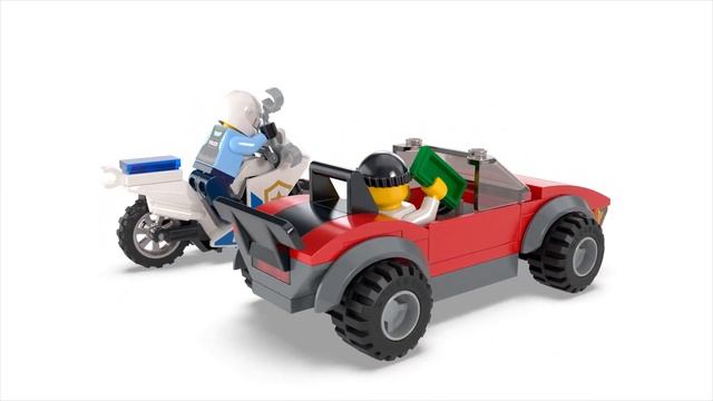 LEGO ЛЕГО City Погоня на полицейском мотоцикле 60392 смотреть онлайн