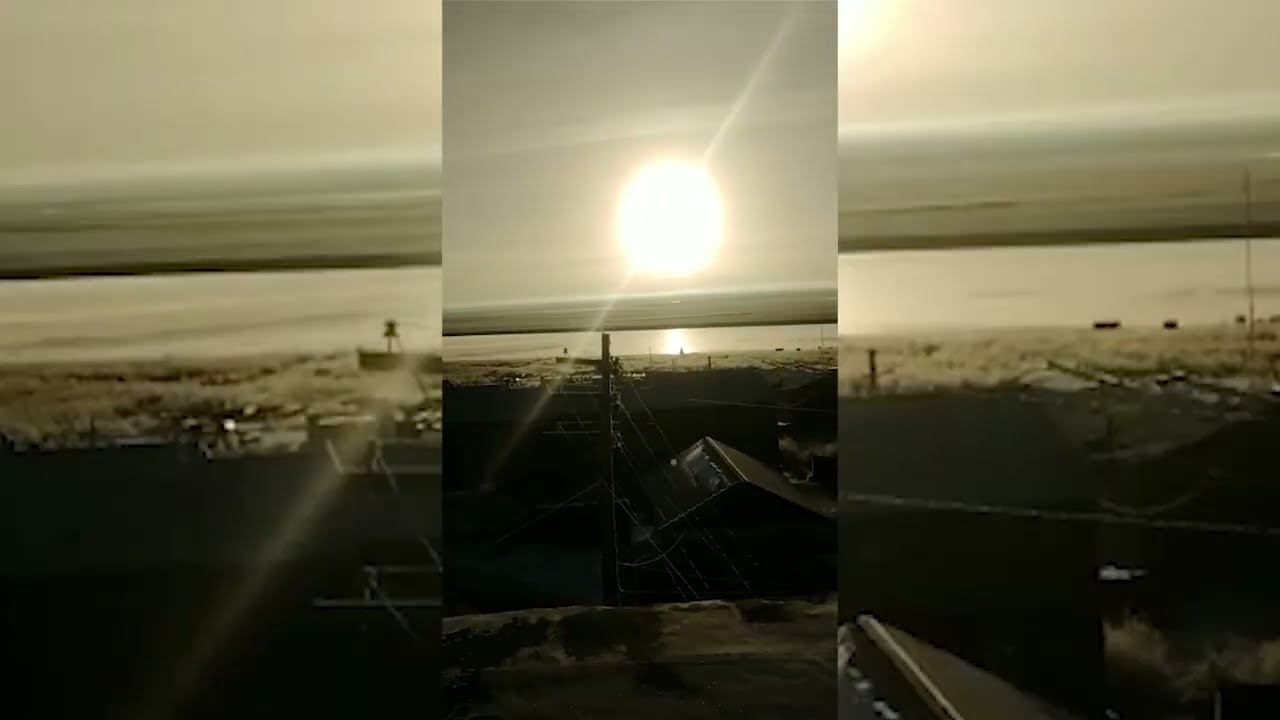 Чокурдах, обзор с крыши в октябре смотреть онлайн