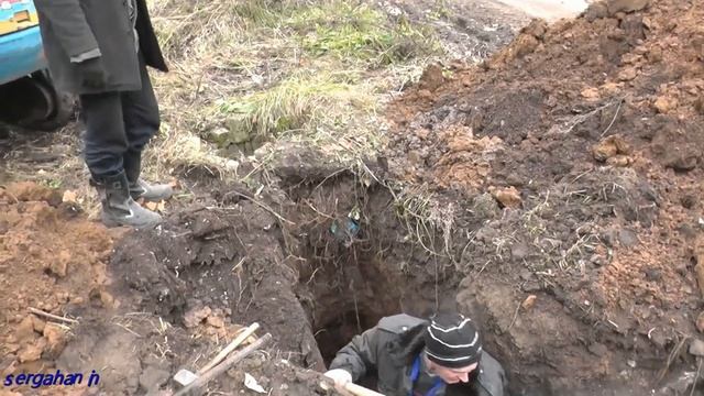 ПРОКЛАДКА ЗИМНЕГО ВОДОПРОВОДА.Шланг в колодец.Землянные работы. смотреть онлайн
