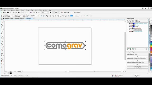 COMAGRAV plug-in for CorelDraw! смотреть онлайн