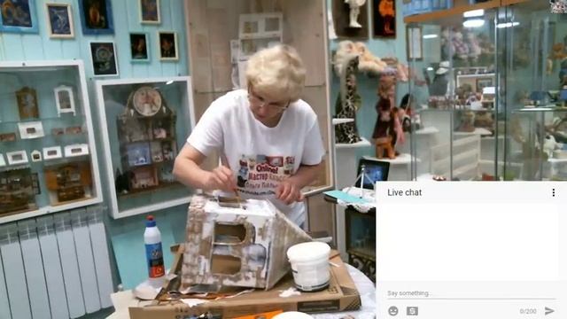 #94 ДОМИК-ФОНАРИК из картонной коробки. Часть 2. смотреть онлайн