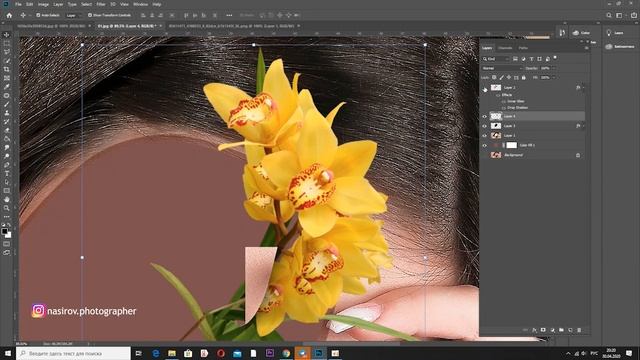 Эффект прорастающих цветов на фото ...Урок в Adobe Photoshop смотреть онлайн