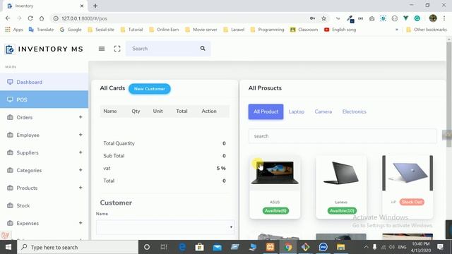 inventory management system(Laravel, Restful API, Vue JS) смотреть онлайн