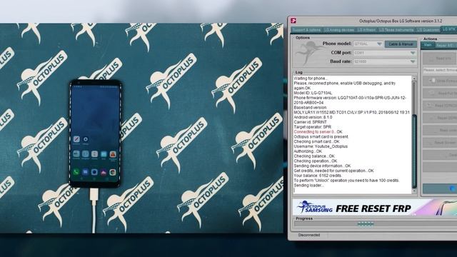 Direct Unlock | LG-Q710AL | with Octoplus LG Tool смотреть онлайн