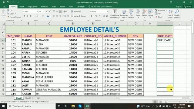 Duplicate Entries kaise nikale formula se Excel me | Finding Duplicates in Excel Using IF Formula | смотреть онлайн