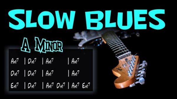 SLOW Blues BACKING TRACK in Am | Guitar Backing Track for improvisation