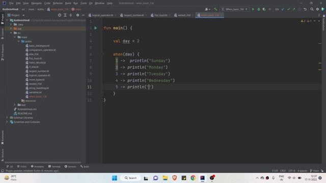 When Statement In Kotlin Hindi (Part 1) | Kotlin Course In Hindi смотреть онлайн