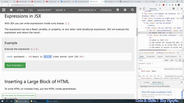 1007 - React JS - JSX - JavaScript XML - Là như thế nào ? смотреть онлайн