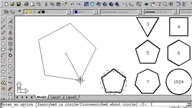 17 AutoCad 2002 Comando Polygon смотреть онлайн
