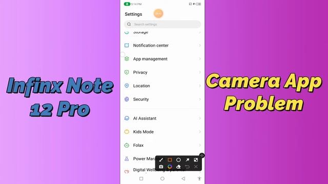 Infinix Note 12 Pro Camera Problem Fix || Infinix Camera Error / Black Camera Screen
