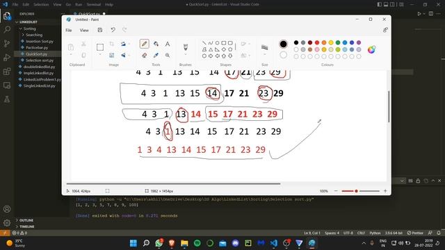 Quick Sort | Easy Explanation | Using Python смотреть онлайн