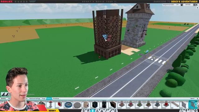 Building BENNY'S MOVIE PARK 2 in Roblox! | Theme Park Tycoon 2 • #1 смотреть онлайн