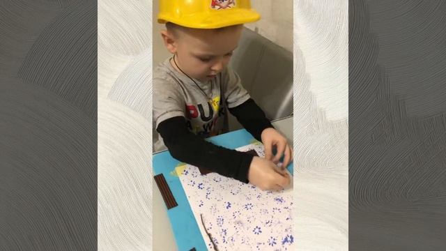 Аппликация/поделка зимнее птицы Снегири. #podelki_ot_matvej смотреть онлайн