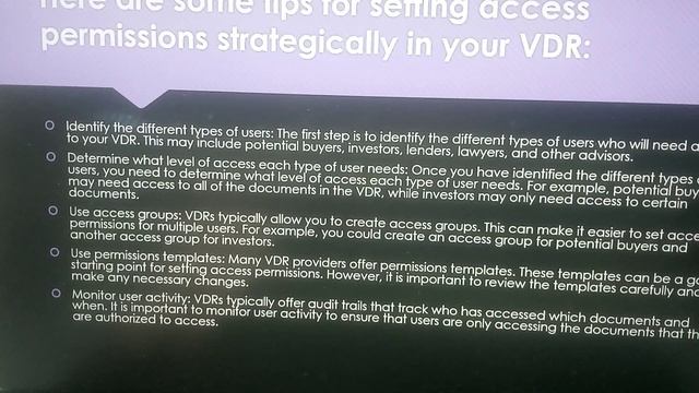 Set Access Permissions in Your Virtual Data Room Strategically смотреть онлайн