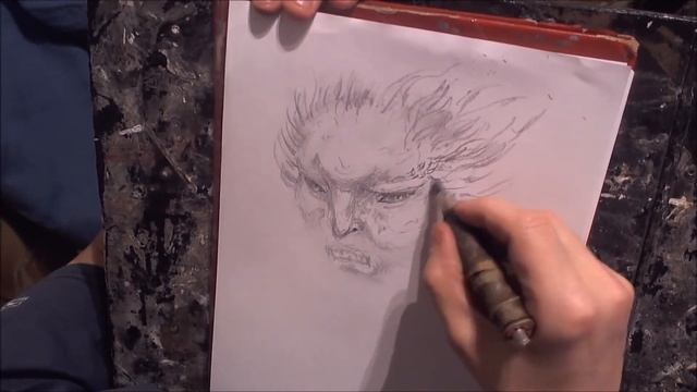 росомаха Логан, эскиз. смотреть онлайн