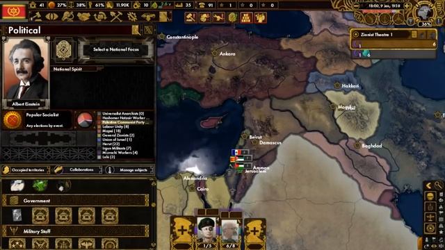 Hearts Of Iron 4: Red Flood - Israel - Albert Einstein: Physicist, Socialist And Israeli Leader?