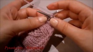 Треугольная шаль бактус с узором Листья.Часть №2