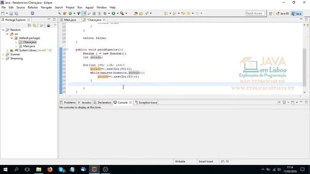 Explicações de Programação Java - Classe Random (Exercício resolvido) смотреть онлайн