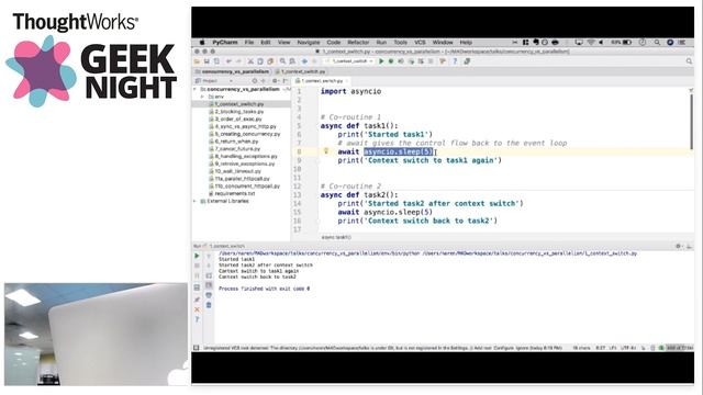 Concurrency vs Parallelism | Narendran R | Geeknight November 2017 смотреть онлайн