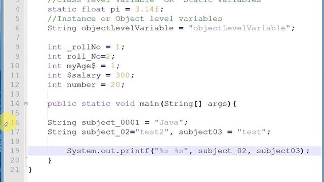 Tech In Hindi | Java In Hindi | - Java Syntax Rules-Part-06 смотреть онлайн