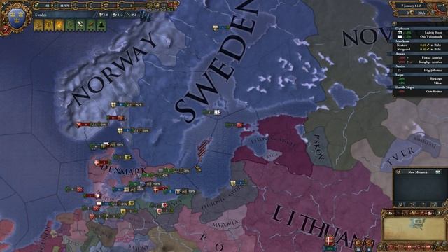 Europa Universalis IV - Lion from the North - Independence War! (Part 1) смотреть онлайн