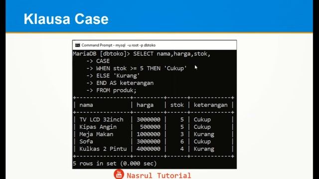 8 - SQL Select Lanjutan - MariaDB/MySQL Series смотреть онлайн