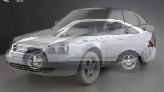 3D Model Lada Pr iora 2172 hatchback 2012 - 3D Model at 3DExport.com смотреть онлайн