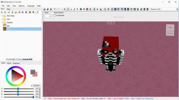Minecraft | Рисуем Skin | FNaF-4 Мангл и Фокси + Download #7