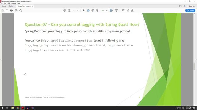 07. Can you control logging with spring boot how смотреть онлайн