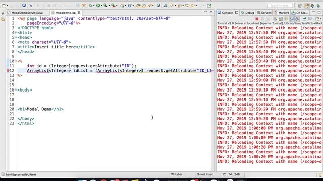 11. Passing different data modal between Servlet and JSP смотреть онлайн