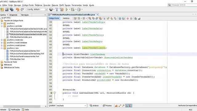 JavaFX CRUD MVC Parte 3a Processo Venda смотреть онлайн