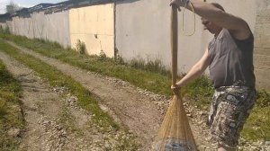 Кастинговая сеть с кольцом, как легко забрасывать.