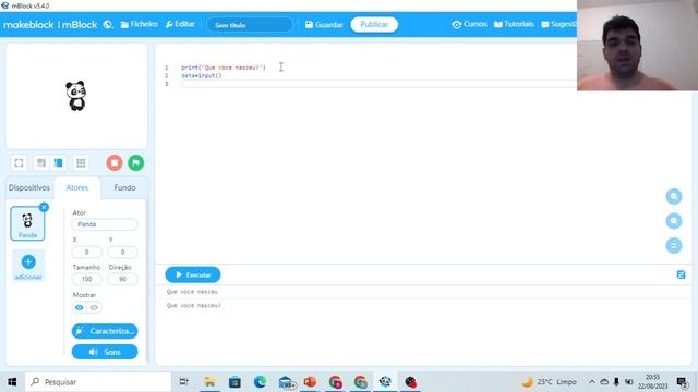 Python no Mblock - Aprendendo Print e Input смотреть онлайн