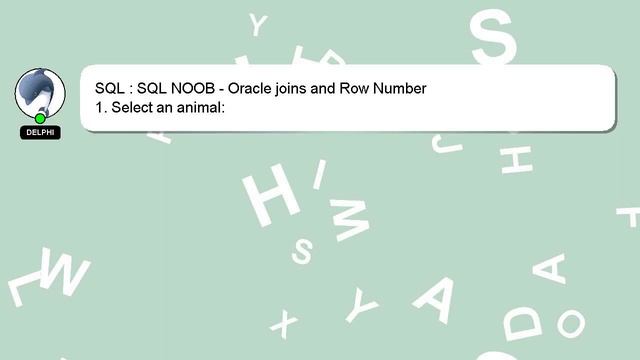 SQL : SQL NOOB - Oracle joins and Row Number смотреть онлайн