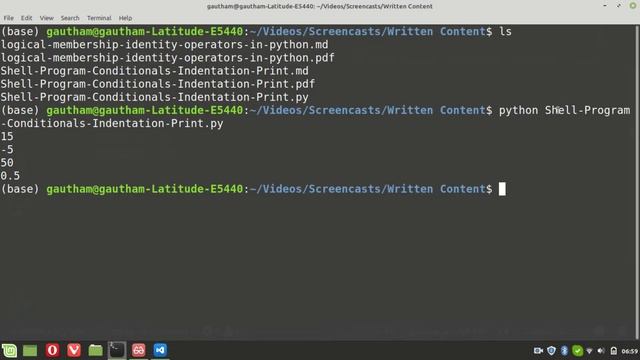 Interactive Shell, A Program, Conditional Control Structures, Indentation & Print in Python смотреть онлайн