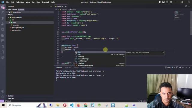Log's com o Morgan-Body na nossa Api Node смотреть онлайн