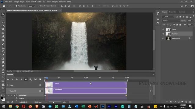 How to Create Waterfall Animation in Photoshop in Tamil смотреть онлайн